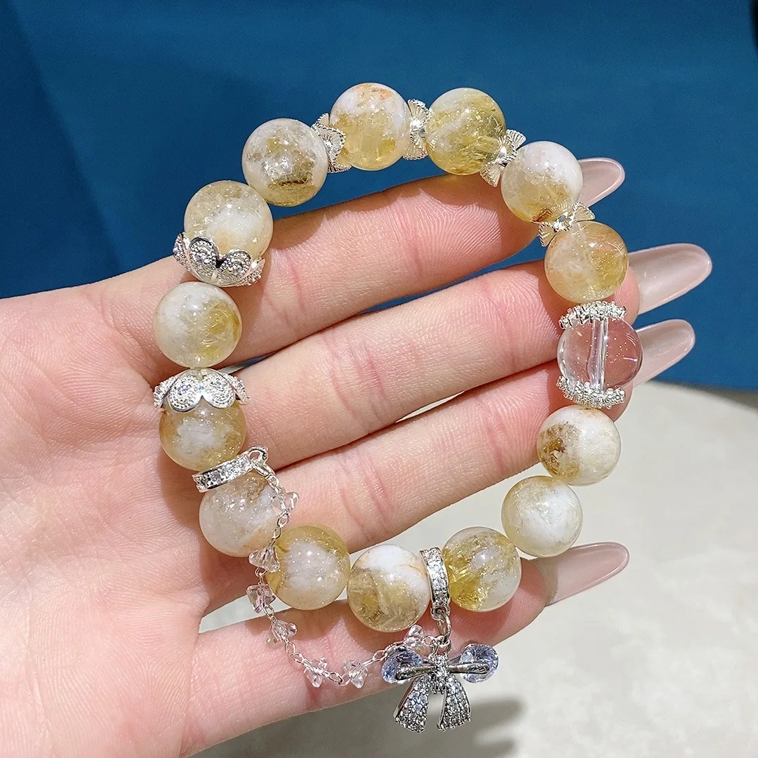 

Citrine bracelet for girlfriend and girlfriend's birthday gift