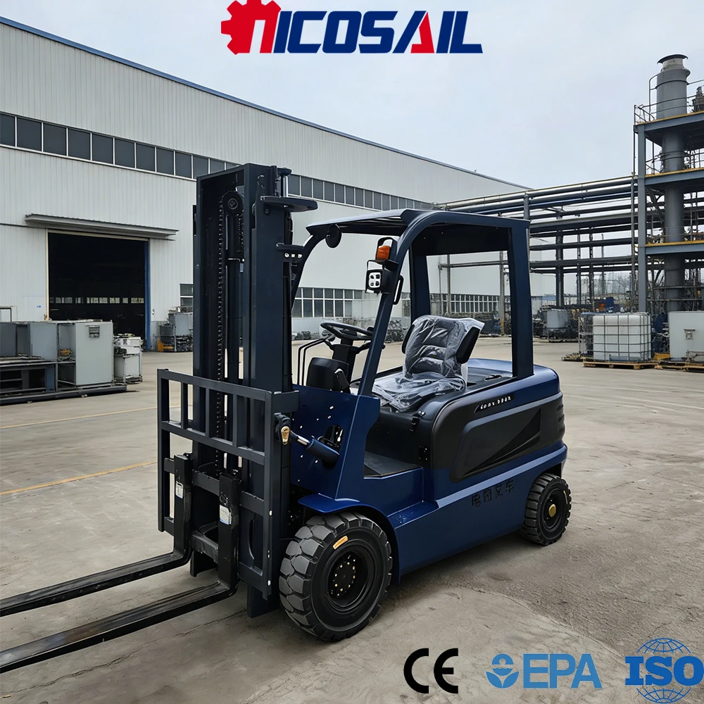 Mini Logistics Electric Forklift CE Certified Small Portable Forklift Flexible Control for Warehouse Site