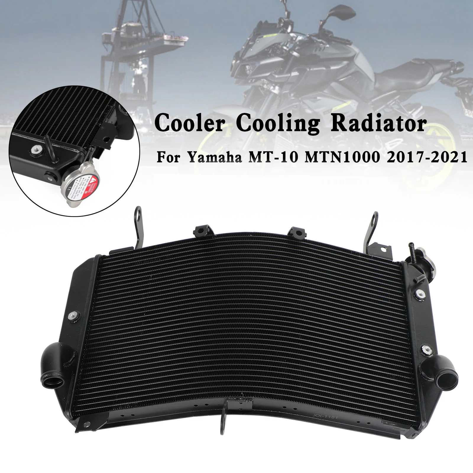 Artudatech Radiator Cooling Cooler For Yamaha FZ10 MT-10 MTN1000 2016-2021