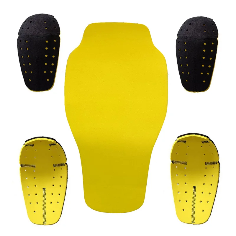 5PCs Motorcycle Jacket Soft Armor Protector Motobiker Racing Suits Rubber Protective Devices Internal Gear CE Authentication EVA