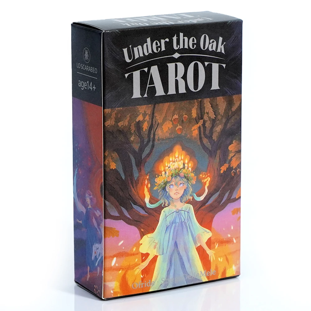 78-teilige Karten unter dem Eichen-Tarot-Deck, einzigartiges Divinatio-Brettspiel, das die Ansicht und Belletristik für insightful Readings kombiniert