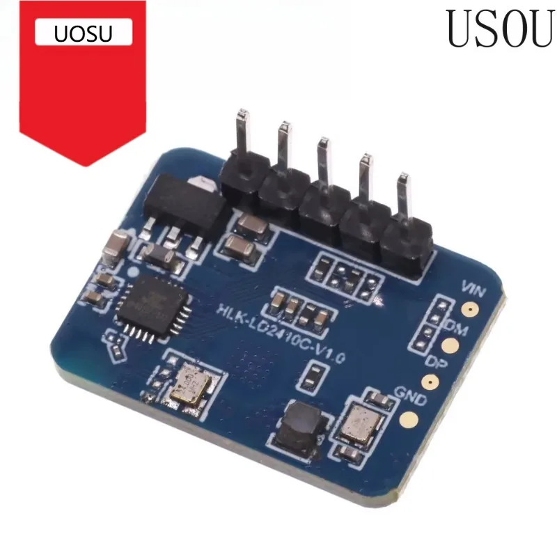 HLK-LD2410C 24G mmWave FMCW Millimeter Wave 5M Human Presence Status Radar Sensor Motion Detection Module High Sensitivity Cable