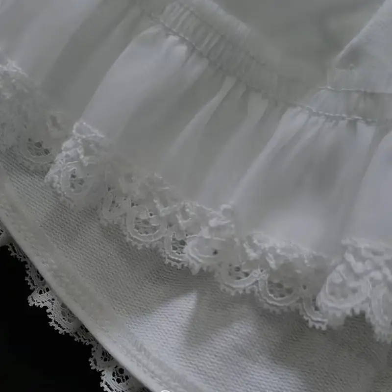 تنورة خصر قابلة للتمدد للفتيات للاستخدام اليومي، تفاصيل ممزقة، نسيج قطني مريح 425F