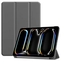 For New iPad Pro 13 inch Case 2024 Tri-Folding Magnetic Stand Cover Coque For iPad Pro 13 2024 Cover 13 inch Auto Wake Up Sleep