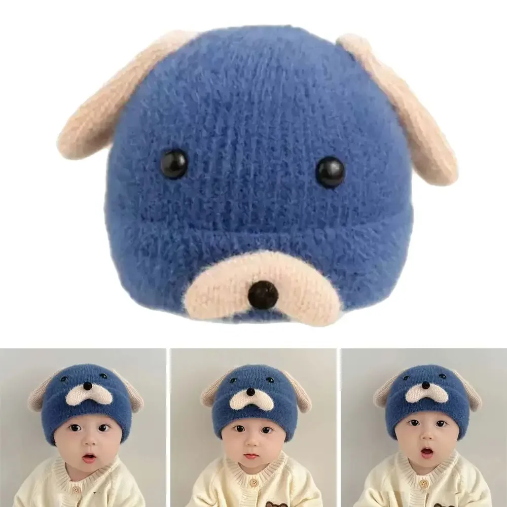 

Cute Soft Winter Warm Hats Ear Protection Korean Baby Beret Hat Windproof Solid Color Skullies Cap Toddler