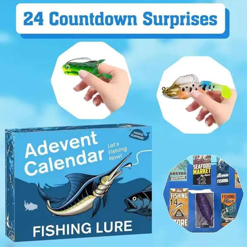 calender fishing lures Advent Calendar | 24 Premium and Baits Set this advent calendar makes each day leading up to Christmas a reel celebration Fishing Lures Advent Calendar for