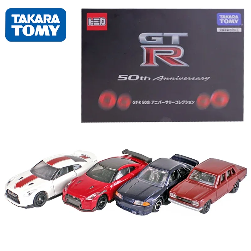 

TAKARA TOMY Tomica 1/64 Nissan GT-R 50th Anniversary Collection Set 4 Car Toys Models Scale Vehicle Diecast Metal for Children