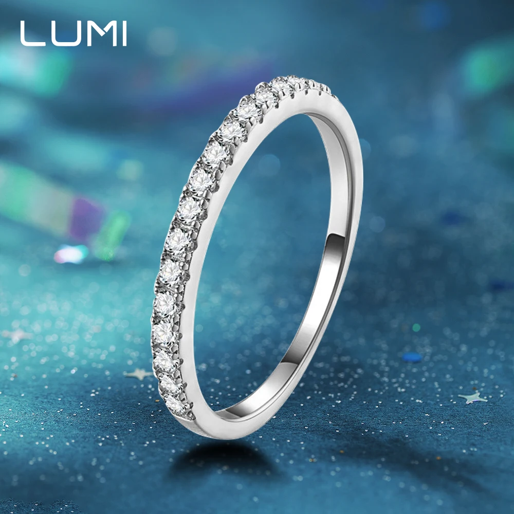 

Сертифицированное GRA кольцо с муассанитом цвета D для женщин, свадебные кольца вечности, ювелирные изделия из 100% стерлингового серебра S925