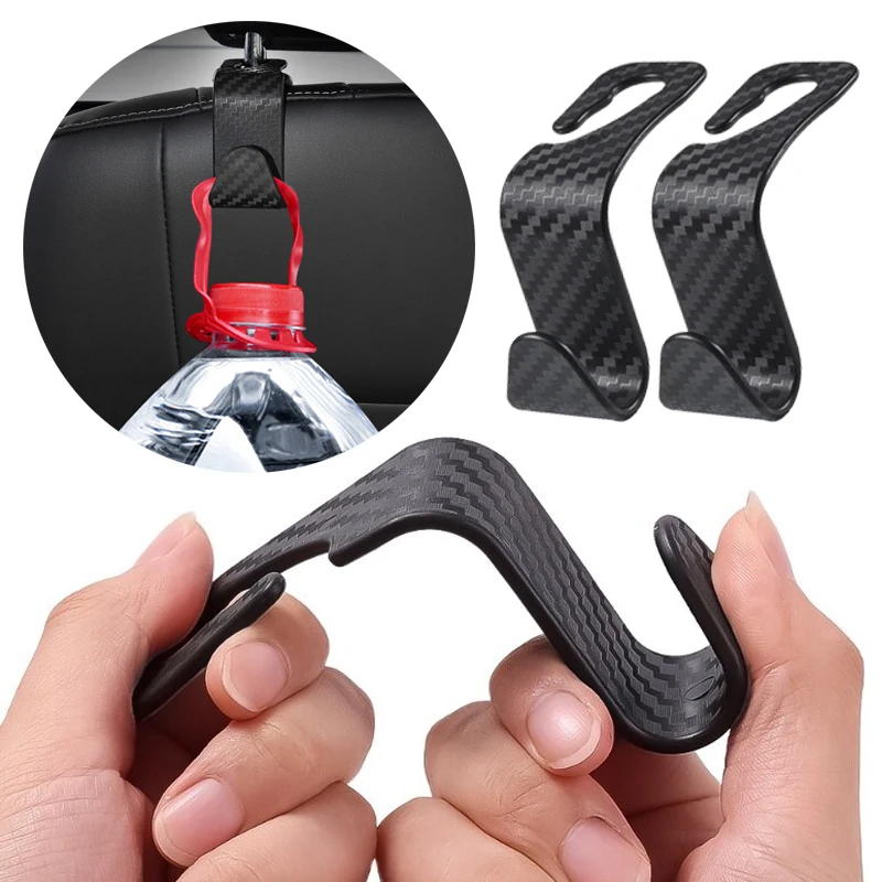 

Car Hooks Organizer Multifunction Water Bottle Storage Bag Hook Holder Bracket Seat Back Hanger Auto Accessories Interior 2/4Pcs