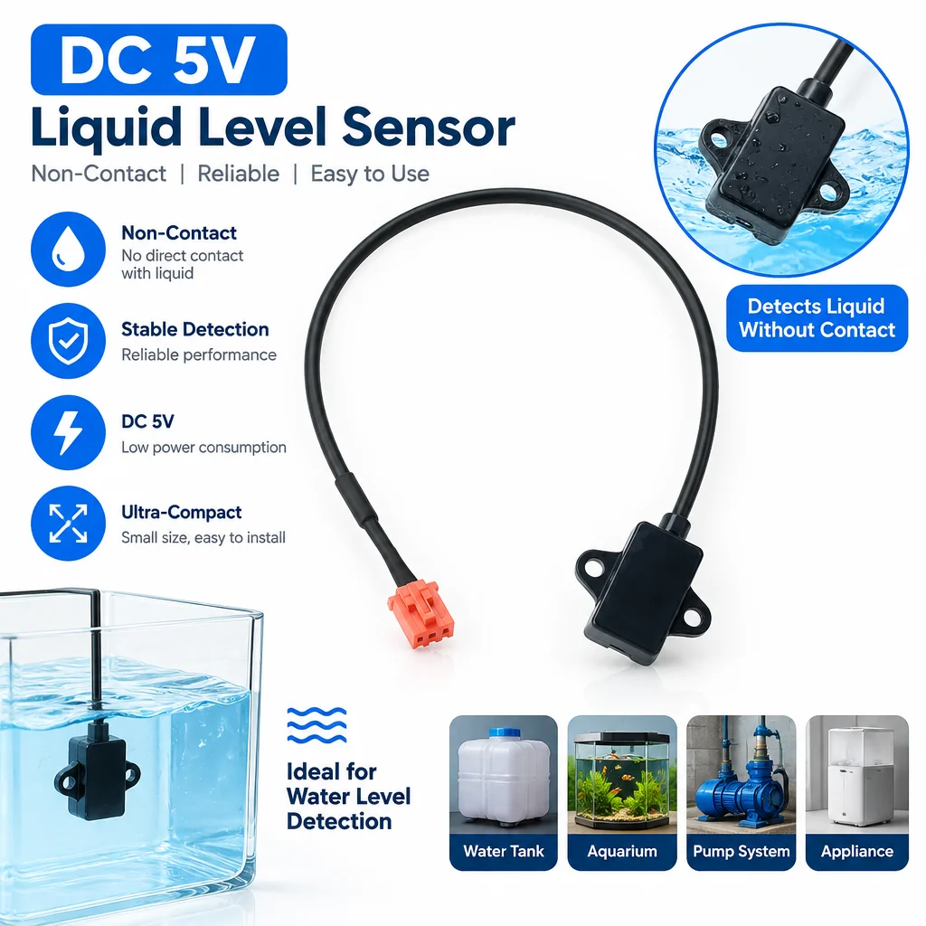 3.3V-5V Non Contact Water Level Sensor Capacitive Liquid Level Sensor Switch Controller Water Level Detector