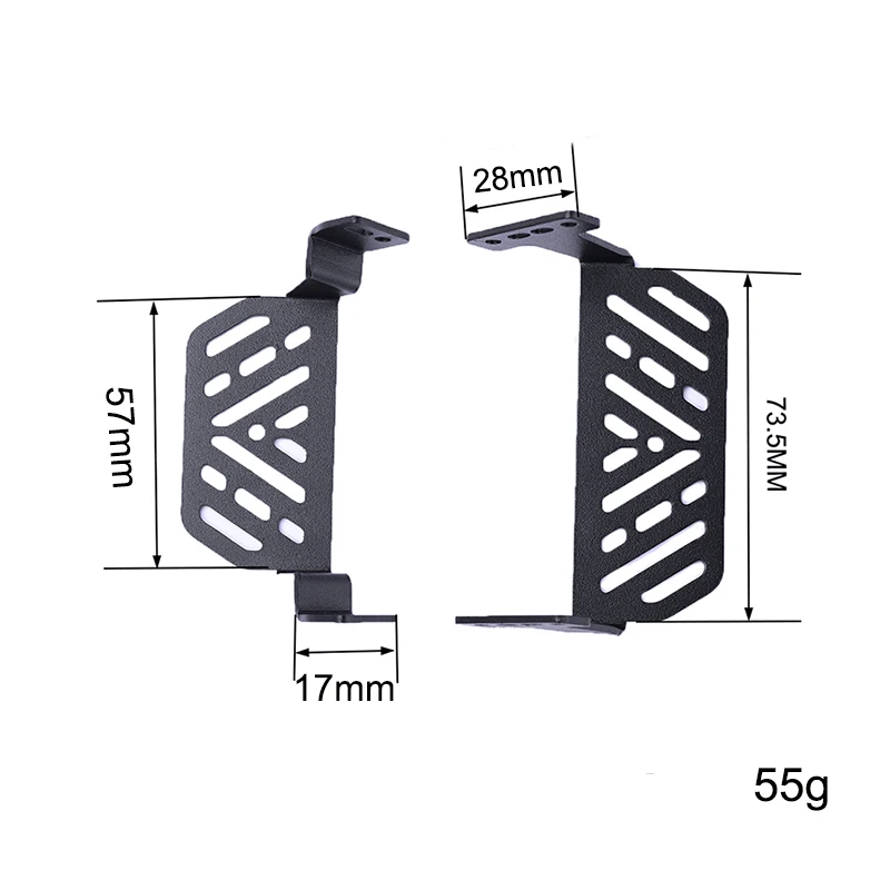 Podwozie ze stali nierdzewnej, pancerny przedni i tylny zderzak, płyty kolizyjne do Traxxas Trx-4 Defender K5 Rc Car Protection Board