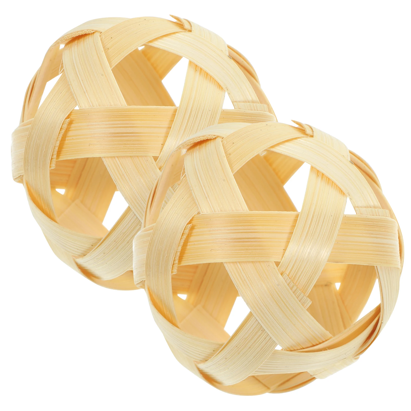 

2Pcs Decorative Bamboo Balls Perfect for Home Decor Wedding Party Accessories Decorative Balls Bowl Fillers for Home Decor