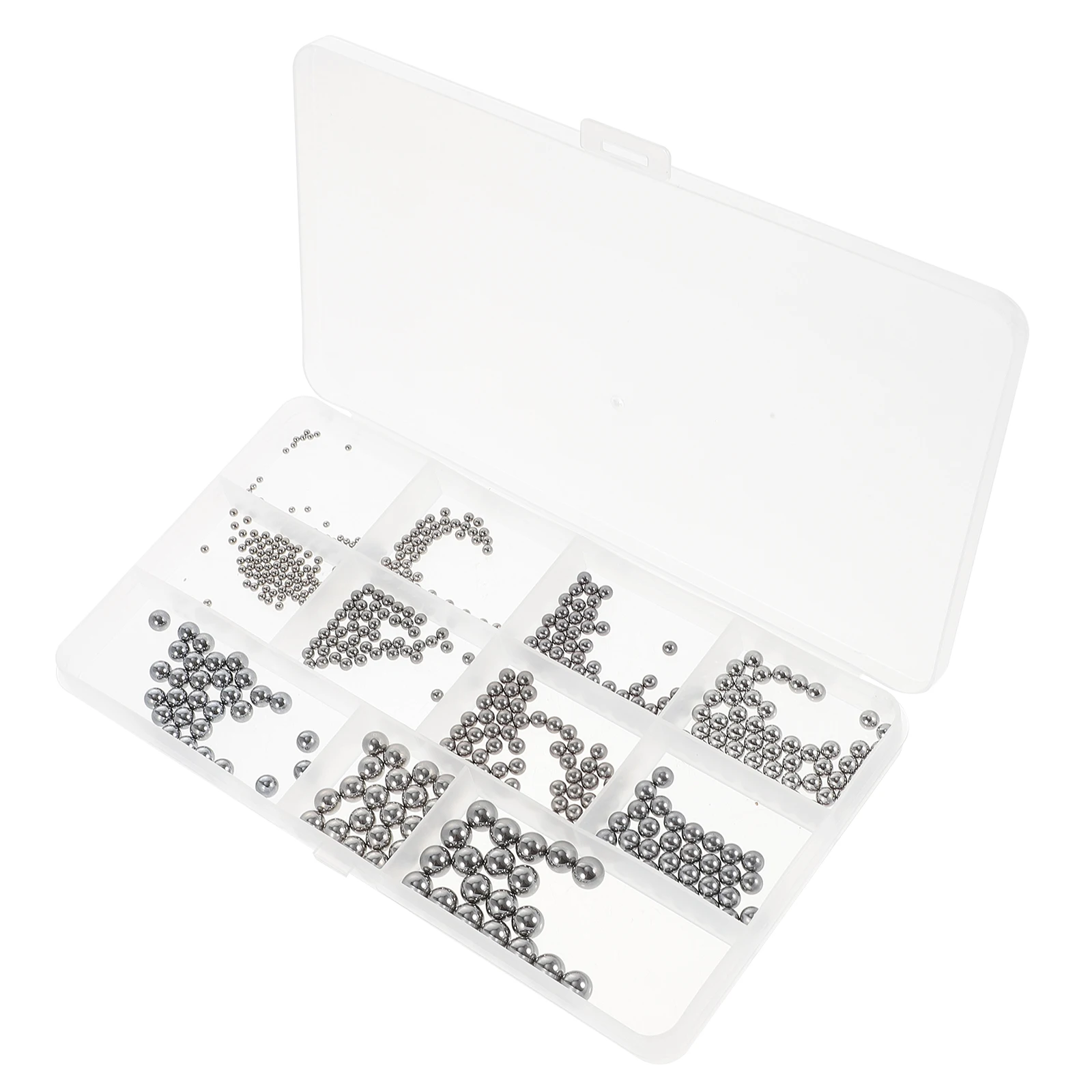 

510 Pcs Stainless Steel Ball Bearing Bead Smooth Polished for Machine Furniture Caster Drawer Slide Door Lock Assortment Mix