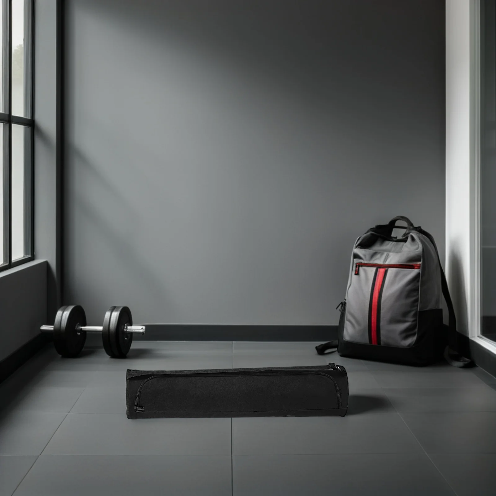 2pcs Yoga Mat Carry Bag Oxford Fabric Adjustable Strap Portable Fitness Equipment Holder For Travel Yoga Tote Storage Organizer