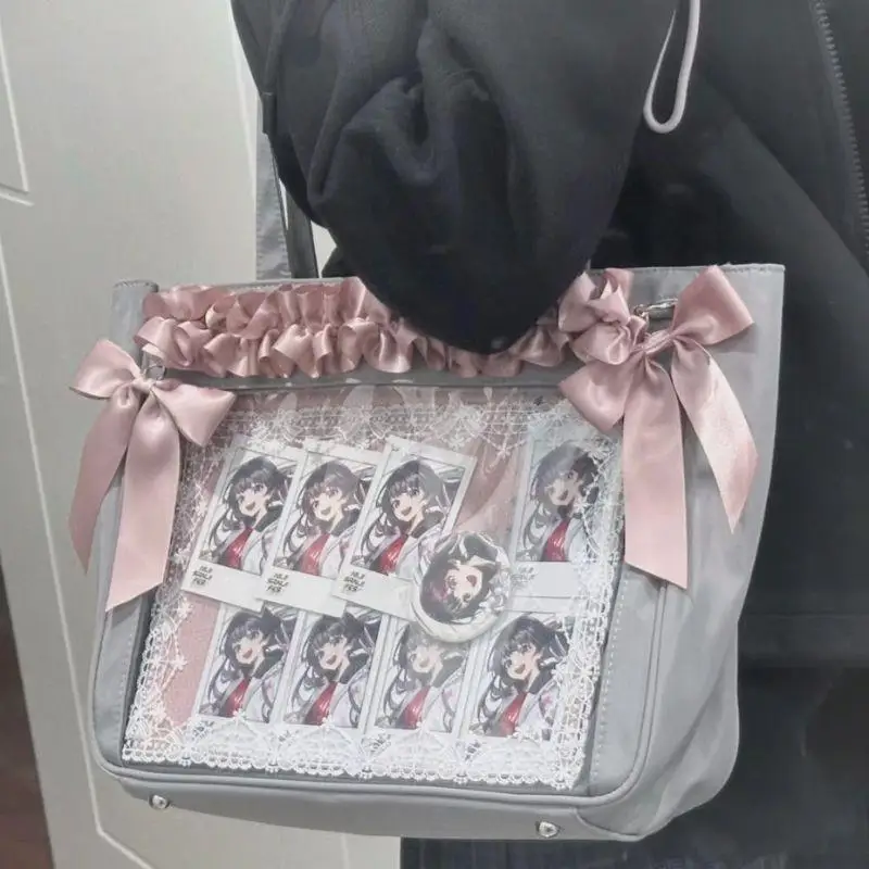 Ita Bag Handmade Chain Accessories DIY Ribbon Ita Bag Bow Decoration Can Mix And Match Material Hanging The Anime Bag Trend