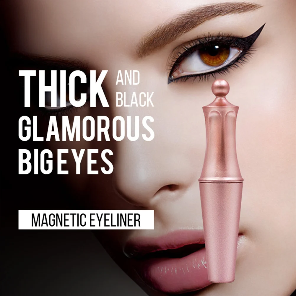 2Pcs Magnetic Eyeliner Liquid Eyeliner Pen 4ml Professional Makeup Tool Long-Lasting Strong Adhesive for False Eyelashes Natural