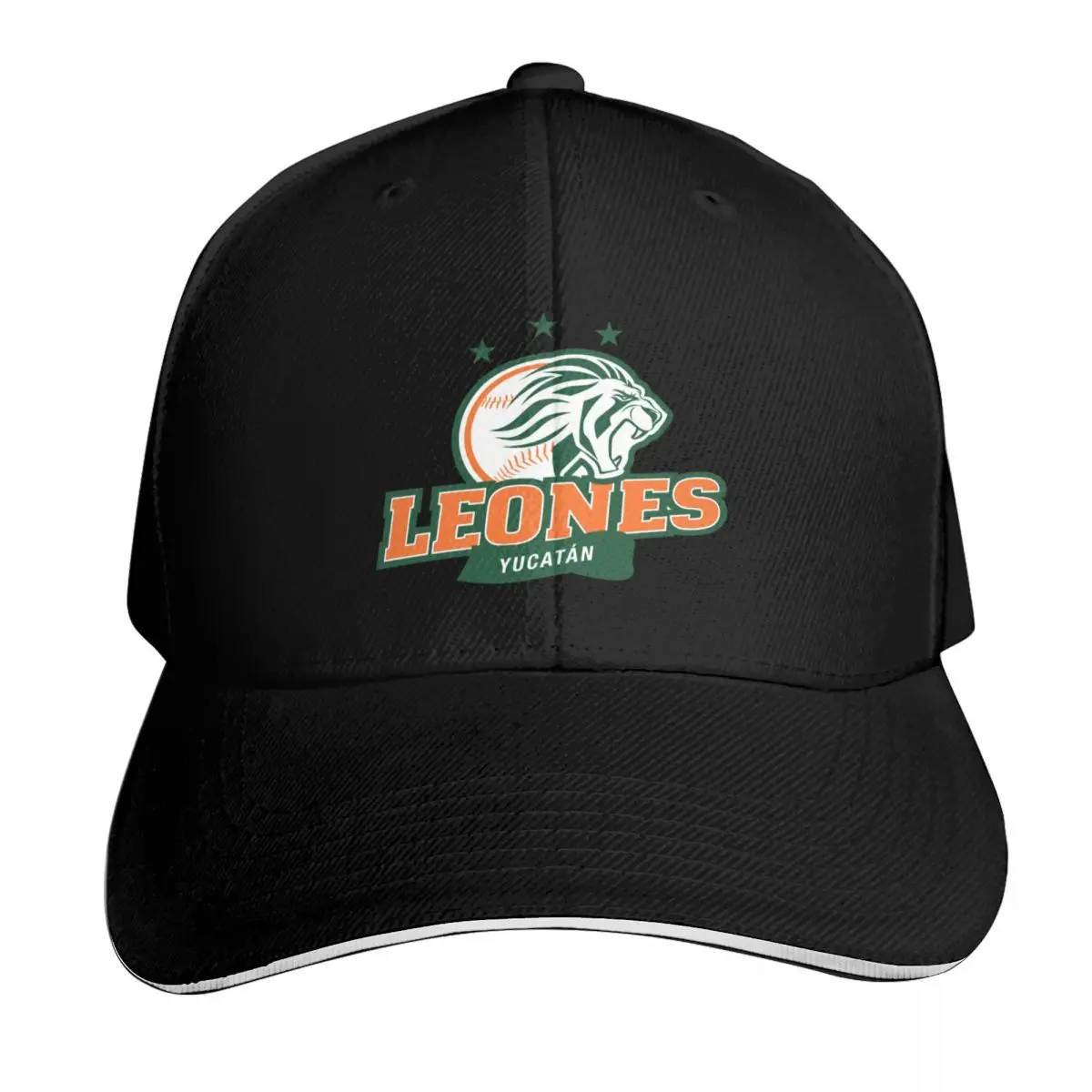 Be-Leones-Yucatan-Sports Baseball Cap Cotton Twill Breathable Contrast Two Tone Brim Snapback Flat Bill