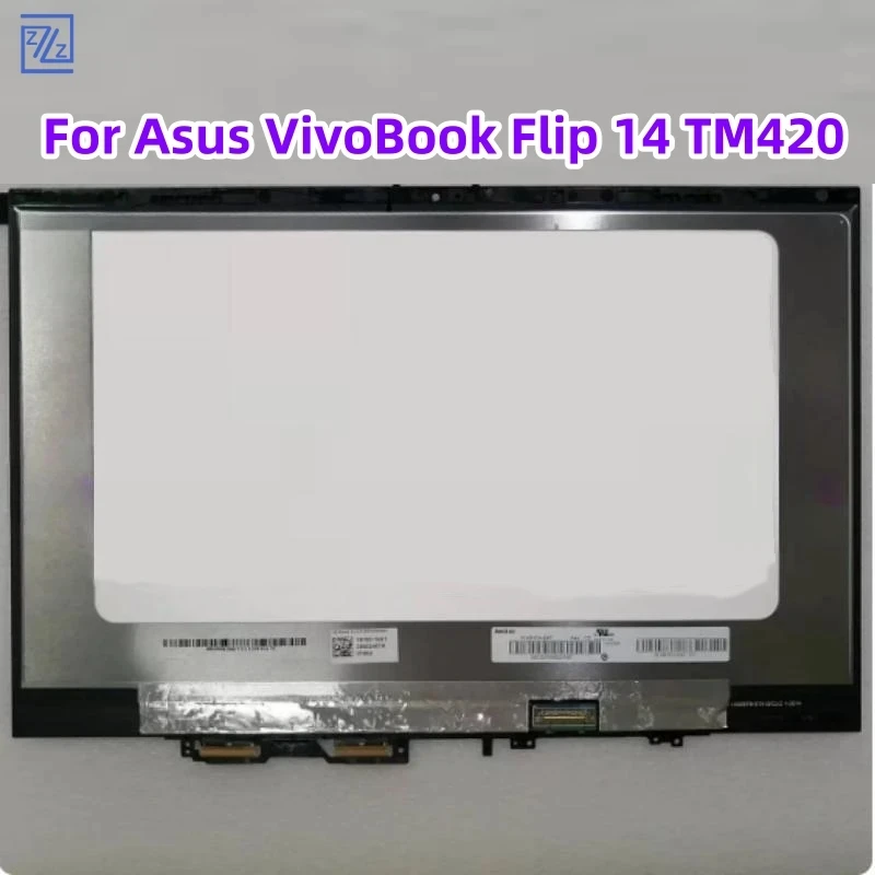 14.0'' For Asus VivoBook Flip 14 TM420 TM420U TM420I TM420IA LCD TouchScreen Screen Digitizer Display Assembly