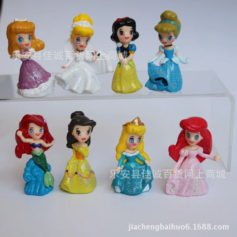 Dansende Prinses Pop Speelgoed Cartoon Zeemeermin Actiefiguren Miniatuur Ornament Accessoires Auto-interieur Desktop Beeldje Model
