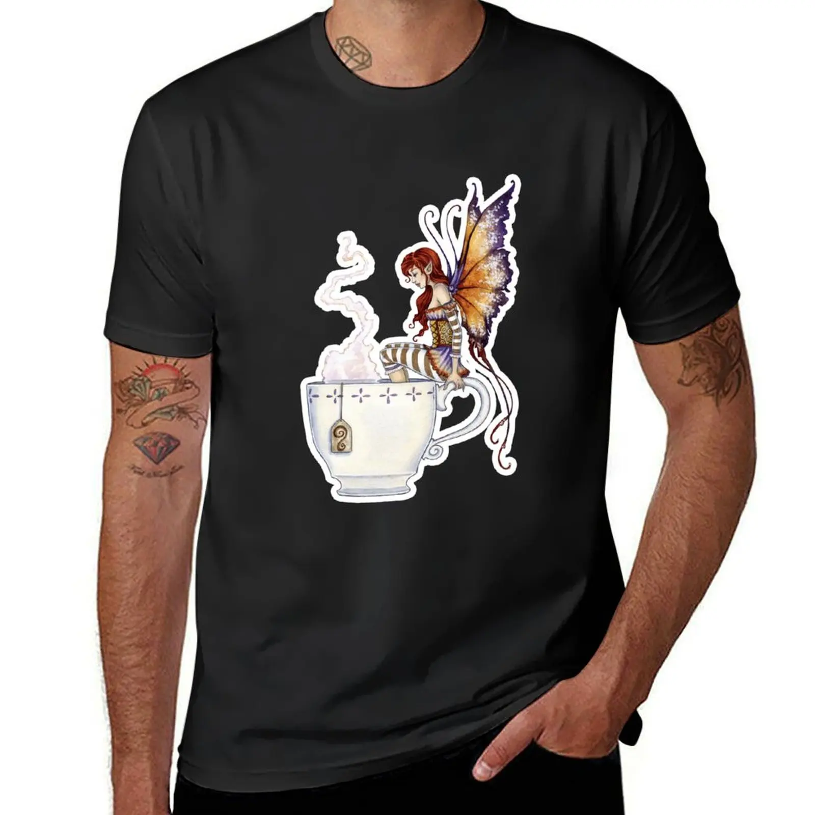 Warm Toes Tea Faery T-Shirt new edition oversizeds t shirts for men