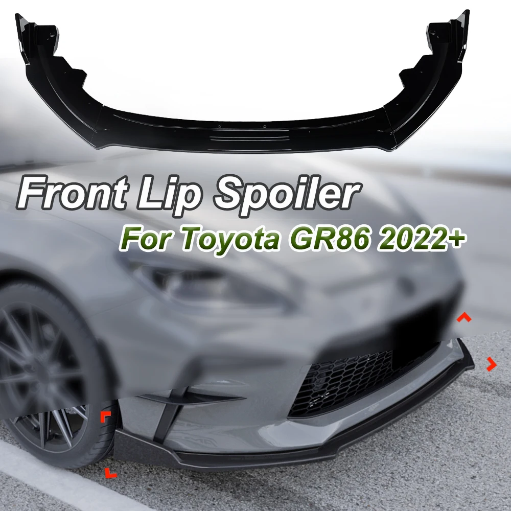 

Front Lip Spoiler Front Bumper Shovel Modification Small Surround Spoiler Exterior Car Body Kit For Toyota GR86 2022+