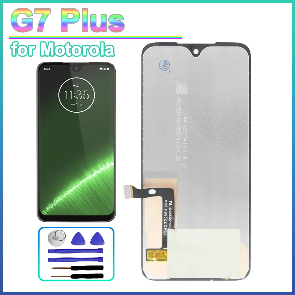 LCD For Motorola Moto G7 Plus XT1965 Phone LCD Display Touch Screen Digitizer Moto G7 Plus Phone LCD Screen Replacement