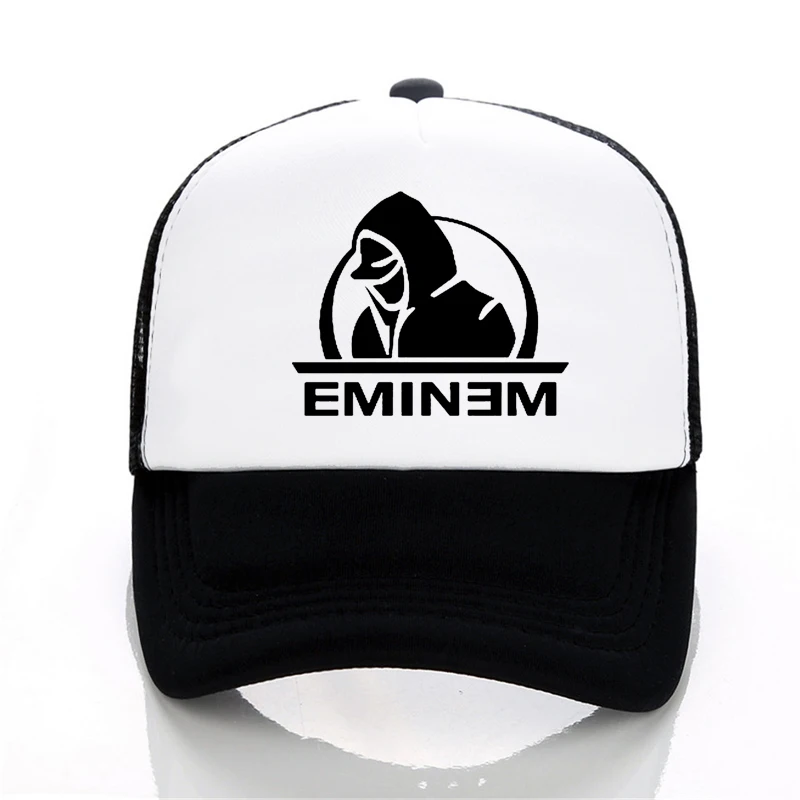 

Metal Mulisha Printed Eminem Rock Band baseball cap Punk Male rapper Eminem hat summer cool Mesh breathable caps