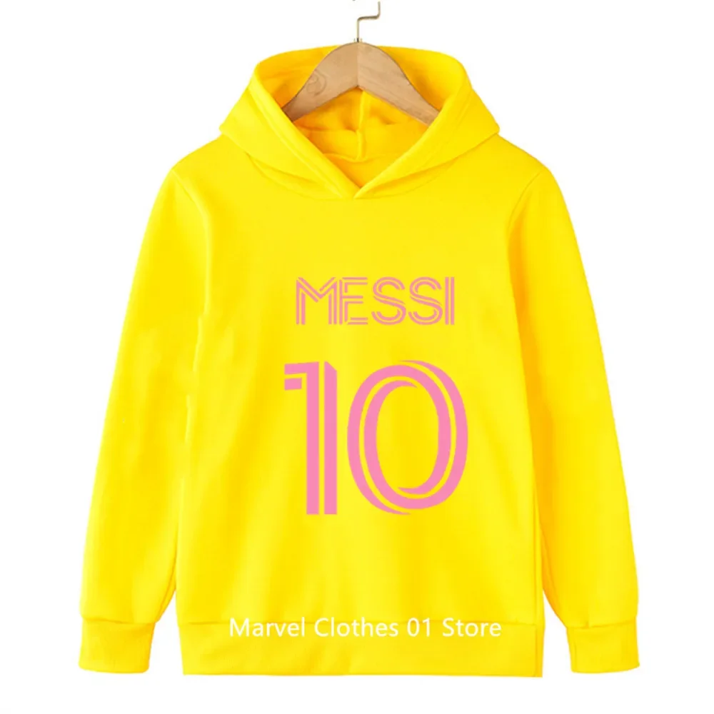 Football Superstar Girls Clothing Children Fashion Boys Messi Hoodie Kids Clothing Spring Autumn Sports Suit Tracksuit