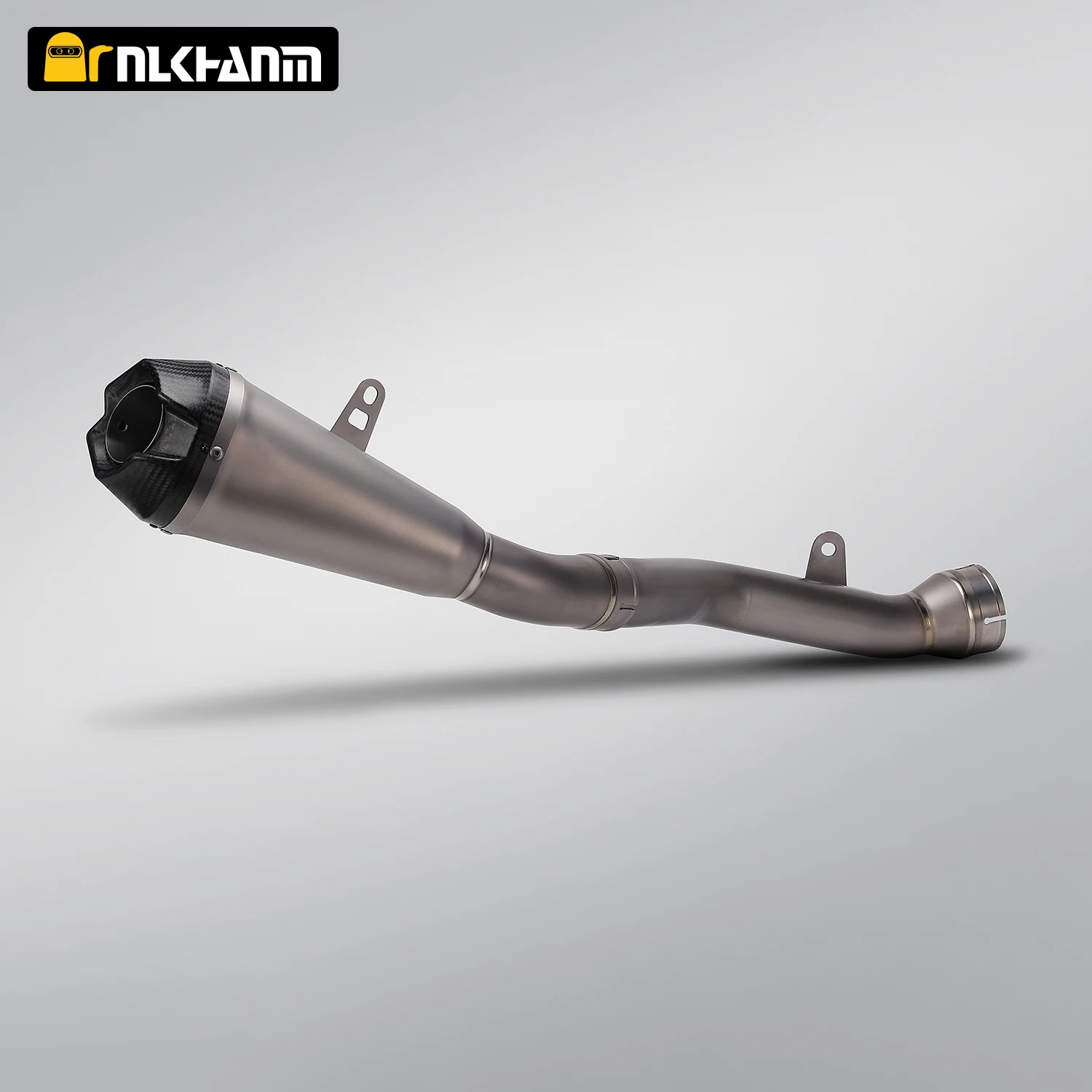 

motorcycle exhaust modified Ti.alloy middle link pipe with Integrated mid tail carbon tip muffler For zx10r ZX10R 2021-2025