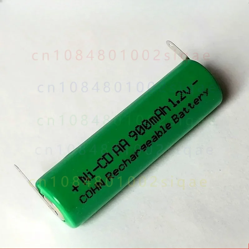 1PCS FOR COHN 1.2V 900mAh Ni-CD AA Flat Top Rechargeable Battery With Soldering Tabs