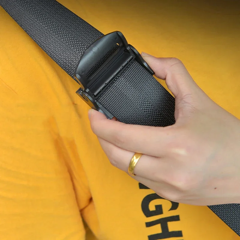2PCS Strong Adjustable Car Seat Belt Clips Slip-Resistant Seat Belt Buckle Simple Clamp Fixing Clip 4Colors Car Interior Styling