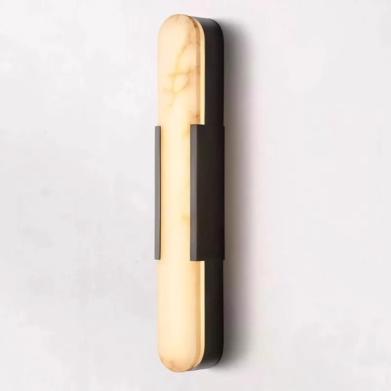 

Natural marble wall lamp luxury hotel and homestay bedroom living room and corridor lighting lamps for living room wall lights