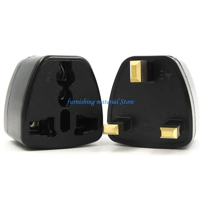 

Y5GD Portable UK Plug Adapter British Travel Power Plug Adapter 3 Pin Socket Wall Plug Travel Adapter Power Converters