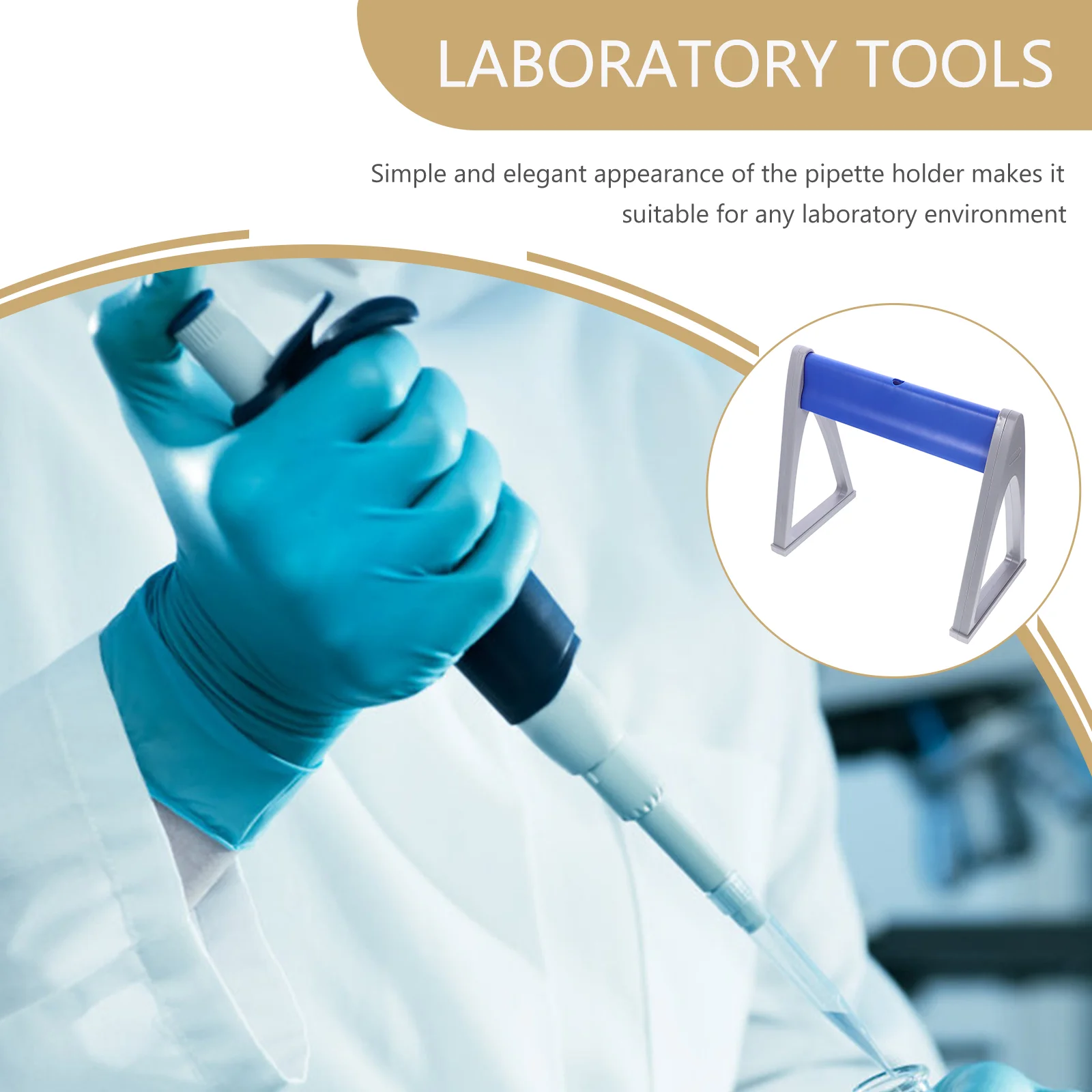 Suporte de plástico para armazenamento de amostragem de rack de pipeta para múltiplas pipetas, experimento de exibição, amostra linear