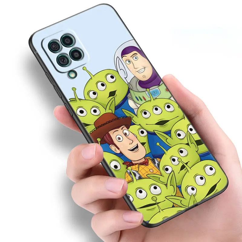 Buzz Lightyear Black Case For Samsung Galaxy A12 A13 A14 A22 A23 A32 A33 A34 A52S A53 A54 A72 A73 A24 A04S A50 A51 A70 A71 Cover