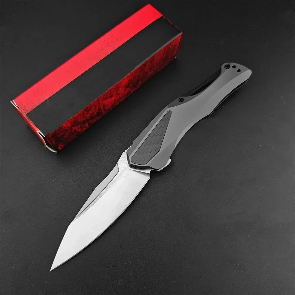 

NEW Tactical Survival Knife 5500 Folding Knife D2 Blade Aluminum Alloy Handle Outdoor Pocket Knife Camping Hiking Hunting Tool