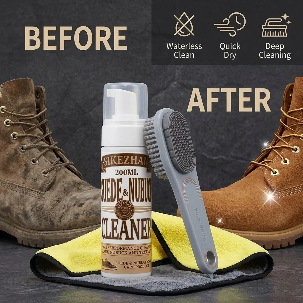 طقم تنظيف أحذية محمول بدون ماء - مراجعة Sneaker Cleaning Kit وسعره