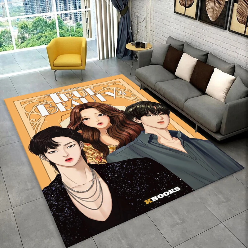 True Beauty Hwang in Youp Cha EunWoo Carpet Rug for Bedroom Living Room Sofa Playroom Doormat Home Decor,Kid Area Rug Non-slip