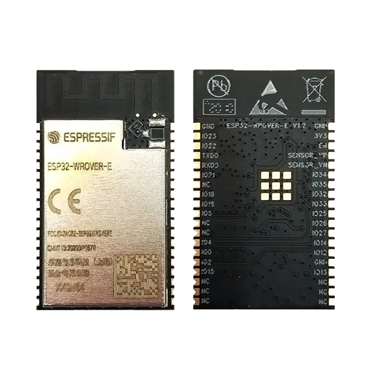 Espressif Esp 32 Esp32 ESP32-WROVER-E WIFI BLE BT Dual Core MCU 2.4G WIFI Module with 8MB Psram PCB ANT for IOT Device 38 3.3V