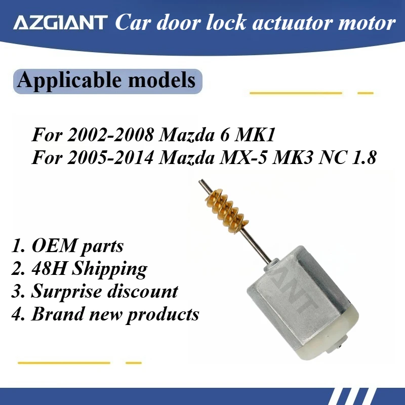 

AZGIANT привод замка двери автомобиля для Mazda 6 MK1/Mazda MX-5 MK3 NC 1.8 2005-2014, качественные запасные части OEM 2002-2008 годов