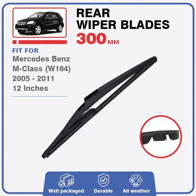 Balai d'essuie-glace arrière pour Mercedes Benz Classe M W164 2006 - 2011 ML, pare-brise arrière, ML350, ML320, ML400, ML450, ML500, accessoires CDI Jas