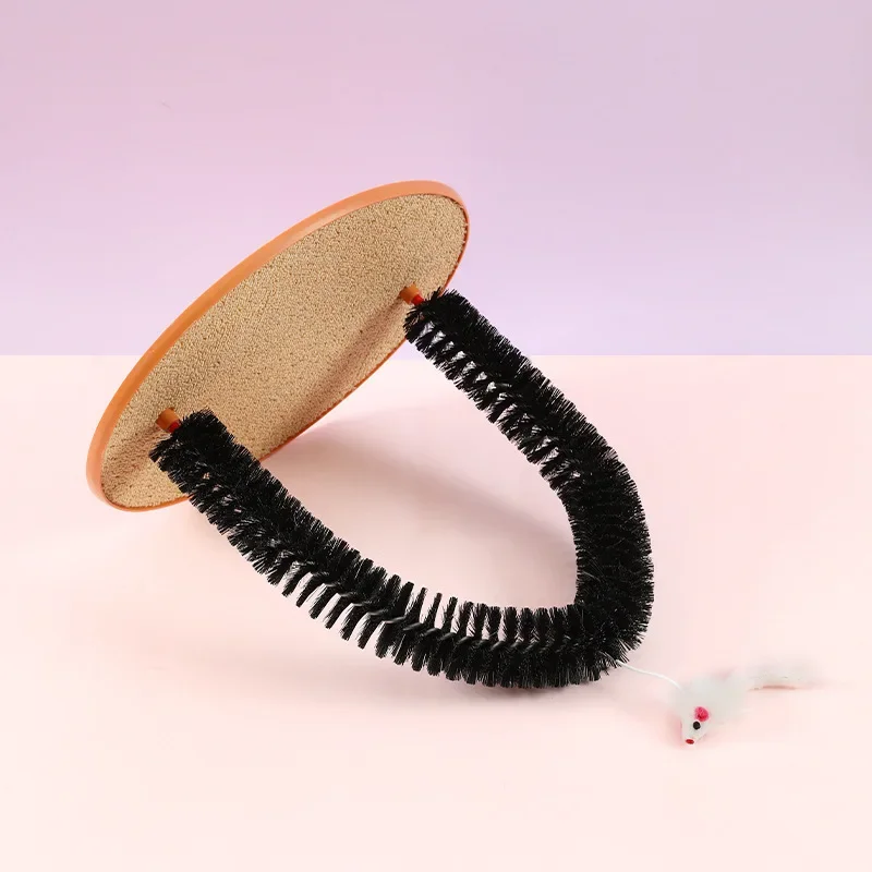 Cat Rubbing Anti-itching Device Plastic Arch-shaped Brush Cat Scratching Board Pet Toy