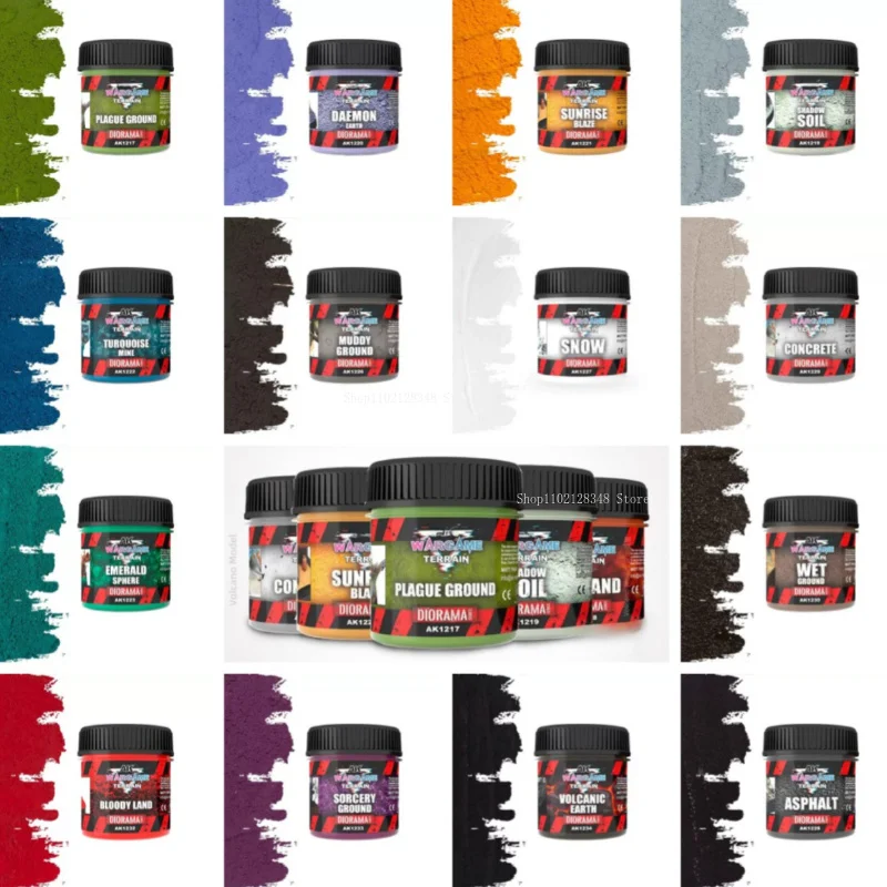 100ml Scene Terrain Mud Water-based Acrylic Particle Texture Clay Simulation Paint  DIY Model Creation Surface Effect Clay