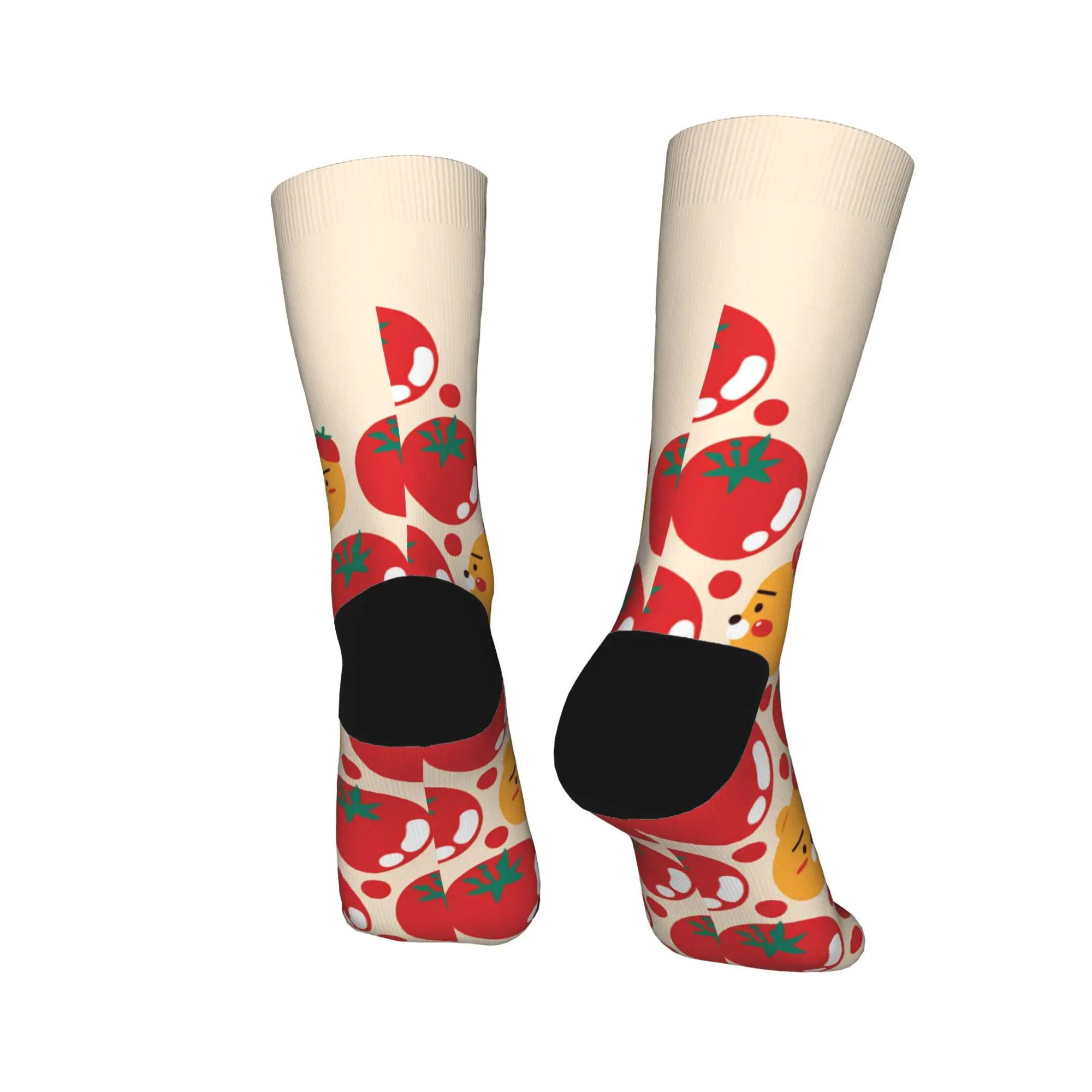 Meias de casal k-akaos f-friends choonsiks meias de inverno gótico meias macias impressas correndo esportes meias antiderrapantes