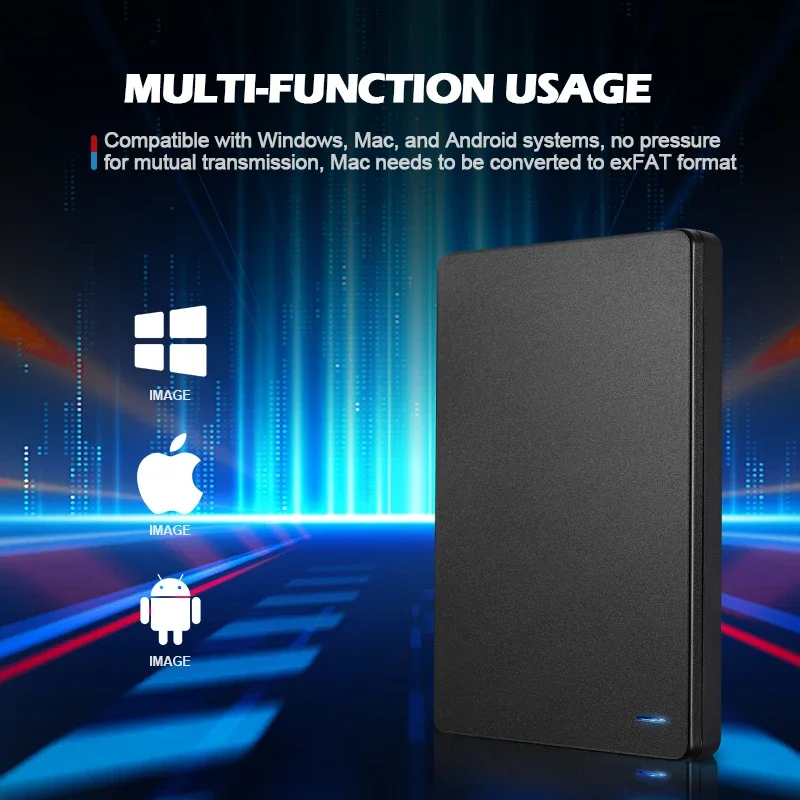 Portable HD External Hard Drive, 320GB, 500GB, 1TB, USB 3.0, HDD for PC, MacBook, PS4, PS5, 2.5