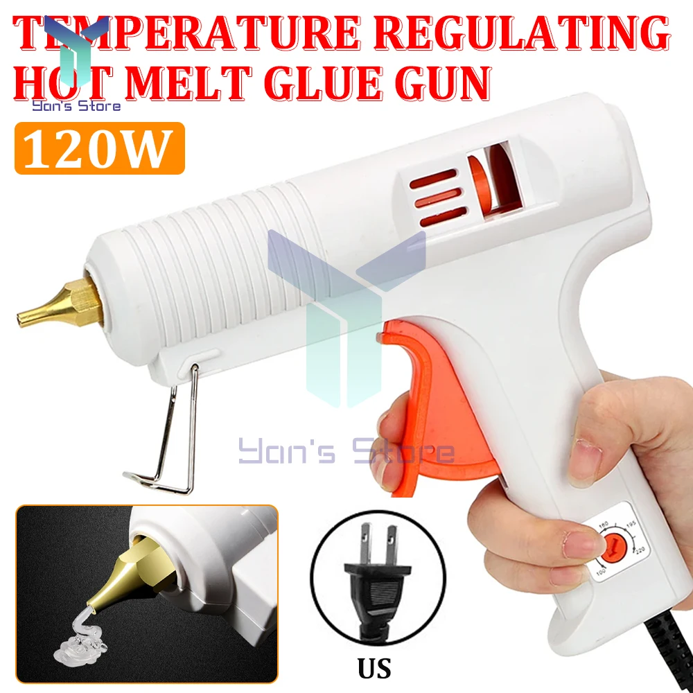 inteligente temperatura ajustavel hot melt glue gun copper nozzle heater focinho craft repair tool ue e eua diametro 11 mm 120w 01