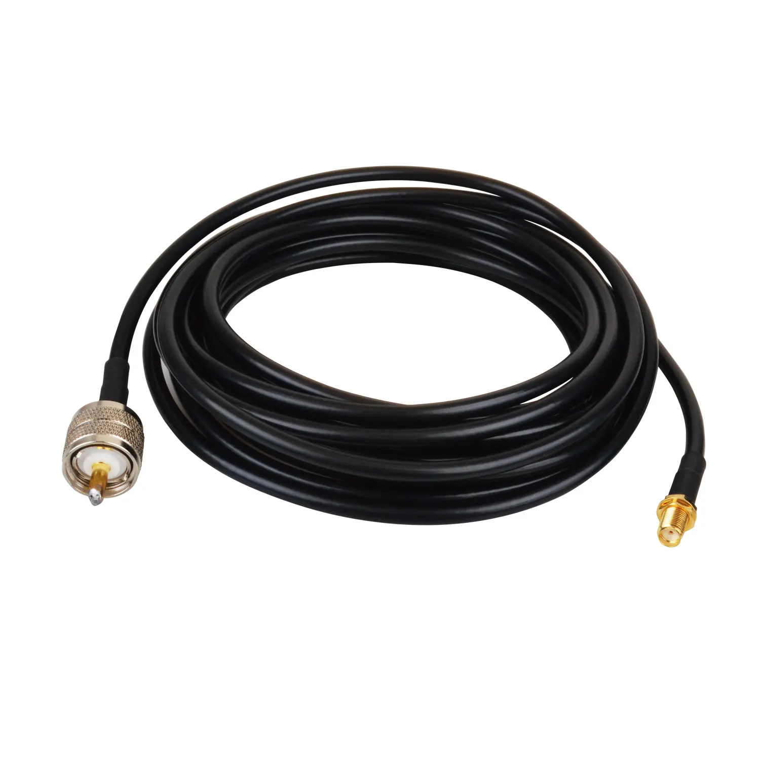 

PL259 UHF to SMA-Female Connector Walkie Talkie Antenna Coaxial Cable Feed Line Low Loss High Gain RG-58 Feeder