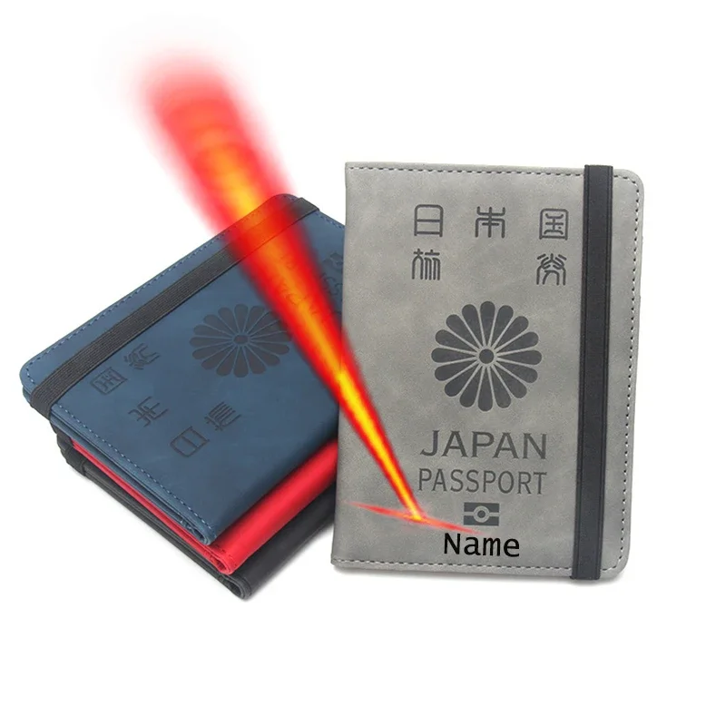 Customize Japanese Passport Cover with Names Personalized Gifts Japan Passport Holder Case Passports Protective Case