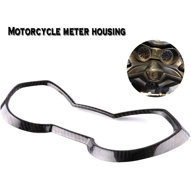 2Pcs Motorcycle Accessories: 1Pcs Speedometer Instrument Meter Cover Trim & 1Pcs Handlebar Helmet Bag Hook