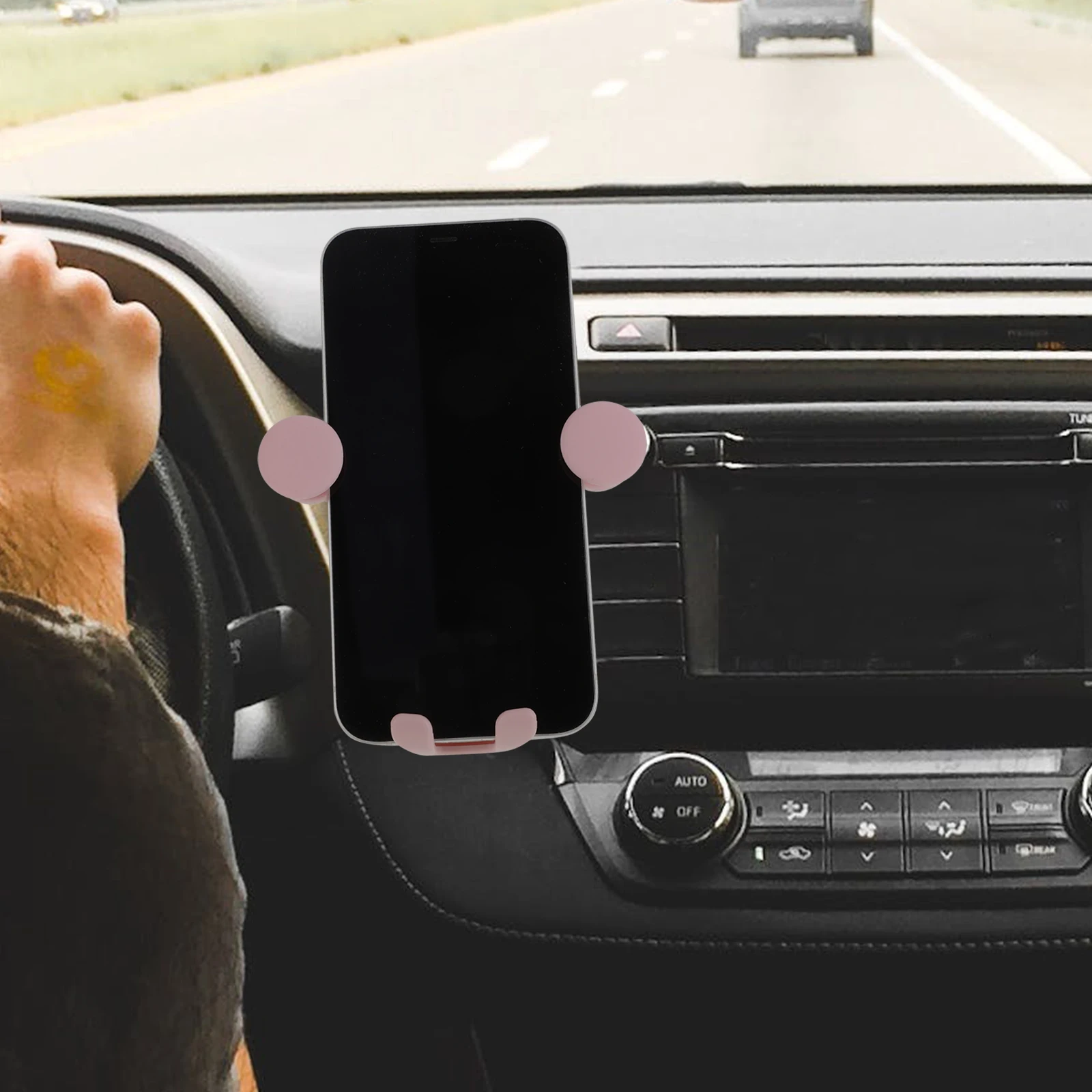 

Cute Cartoon Car Phone Holder Mount Air Vent Clip Gravity Sensing Universal Fit Easy Installation Decorative Funny Universal